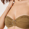 Top de costum de baie bandeau cu strălucire sofisticată