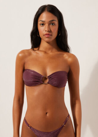 Top de costum de baie bandeau Golden Glow Top de costum de baie bandeau Golden Glow