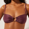 Top de costum de baie bandeau Golden Glow