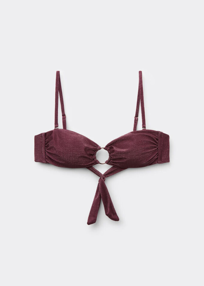 Top de costum de baie bandeau Golden Glow