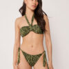 Top de costum de baie bandeau Natural Tie-Dye
