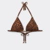 Top de costum de baie cu imprimeu animalier sălbatic