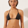Top de costum de baie cu topuri triunghiulare cu croială minimalistă Top de costum de baie cu topuri triunghiulare cu croială minimalistă