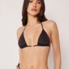 Top de costum de baie cu topuri triunghiulare cu croială minimalistă Top de costum de baie cu topuri triunghiulare cu croială minimalistă