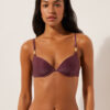 Top de costum de baie push-up cu pernițe Golden Glow Top de costum de baie push-up cu pernițe Golden Glow