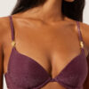 Top de costum de baie push-up cu pernițe Golden Glow Top de costum de baie push-up cu pernițe Golden Glow