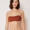 Top de costum de baie tip bandeau, croială premium