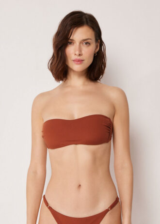 Top de costum de baie tip bandeau, croială premium