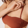 Top de costum de baie tip bandeau, croială premium