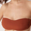 Top de costum de baie tip bandeau, croială premium
