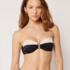 Top de costum de baie tip bandeau Elegant Bicolor