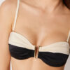 Top de costum de baie tip bandeau Elegant Bicolor