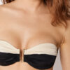 Top de costum de baie tip bandeau Elegant Bicolor