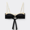 Top de costum de baie tip bandeau Elegant Bicolor