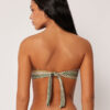 Top de costum de baie tip bandeau, elegant, cu imprimeu etnic