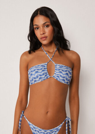 Top de costum de baie tip bandeau Water Reflection Top de costum de baie tip bandeau Water Reflection