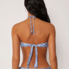 Top de costum de baie tip bandeau Water Reflection