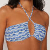 Top de costum de baie tip bandeau Water Reflection