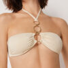 Top de costum de baie tip bandeau Wild Jungle