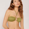 Top de costum de baie tip bandeau Wild Jungle