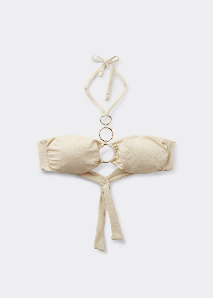 Top de costum de baie tip bandeau Wild Jungle
