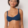 Top de costum de baie Topuri balconette Crinkle Waves Top de costum de baie Topuri balconette Crinkle Waves