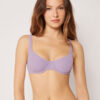 Top de costum de baie Topuri balconette Crinkle Waves Top de costum de baie Topuri balconette Crinkle Waves