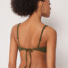 Top de costum de baie Topuri balconette Crinkle Waves Top de costum de baie Topuri balconette Crinkle Waves