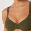 Top de costum de baie Topuri balconette Crinkle Waves Top de costum de baie Topuri balconette Crinkle Waves