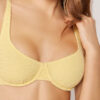 Top de costum de baie Topuri balconette Crinkle Waves Top de costum de baie Topuri balconette Crinkle Waves