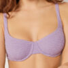 Top de costum de baie Topuri balconette Crinkle Waves Top de costum de baie Topuri balconette Crinkle Waves