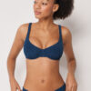 Top de costum de baie Topuri balconette Crinkle Waves Top de costum de baie Topuri balconette Crinkle Waves