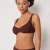 Top de costum de baie Topuri balconette Crinkle Waves Top de costum de baie Topuri balconette Crinkle Waves