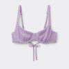 Top de costum de baie Topuri balconette Crinkle Waves Top de costum de baie Topuri balconette Crinkle Waves