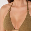 Top de costum de baie triunghiular cu strălucire sofisticată Top de costum de baie triunghiular cu strălucire sofisticată