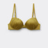 Topuri de bikini push-up cu pernițe din satin lucios Topuri de bikini push-up cu pernițe din satin lucios