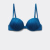 Topuri de bikini push-up cu pernițe din satin lucios Topuri de bikini push-up cu pernițe din satin lucios