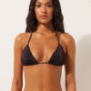 Topuri de bikini triunghi Dark Animalier Topuri de bikini triunghi Dark Animalier