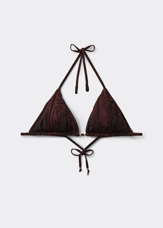 Topuri de bikini triunghi Dark Animalier Topuri de bikini triunghi Dark Animalier