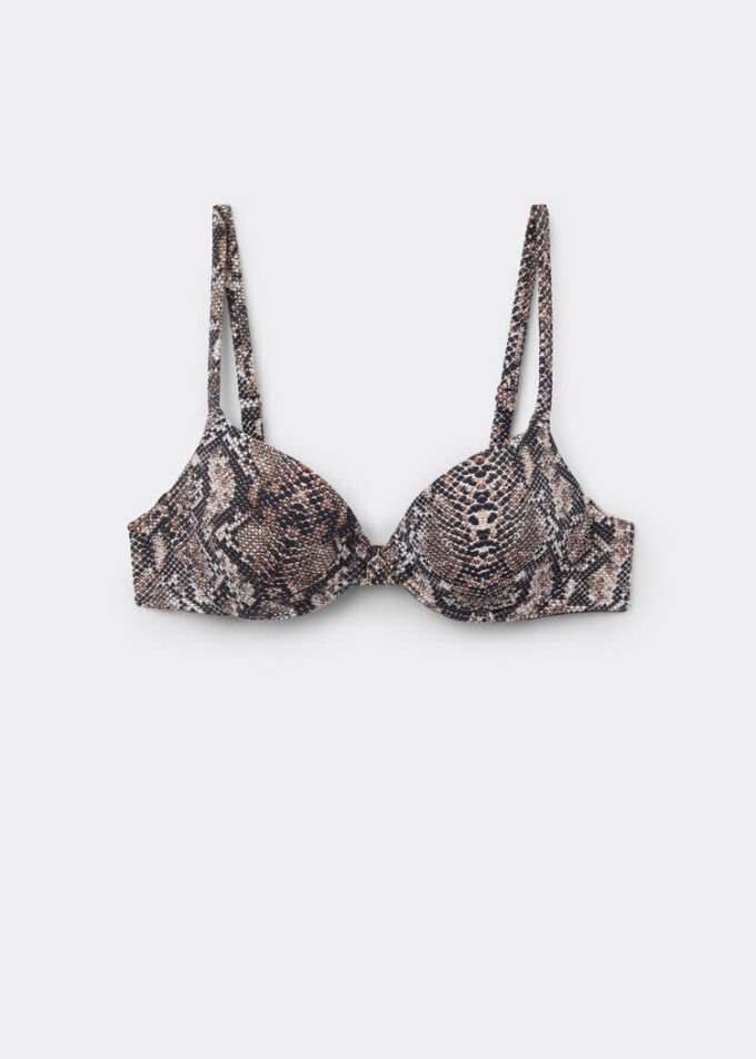 Topuri push-up de costum de baie Classic Snake Topuri push-up de costum de baie Classic Snake