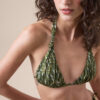 Topuri triunghi de costum de baie Natural Tie-Dye