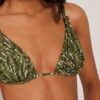 Topuri triunghi de costum de baie Natural Tie-Dye